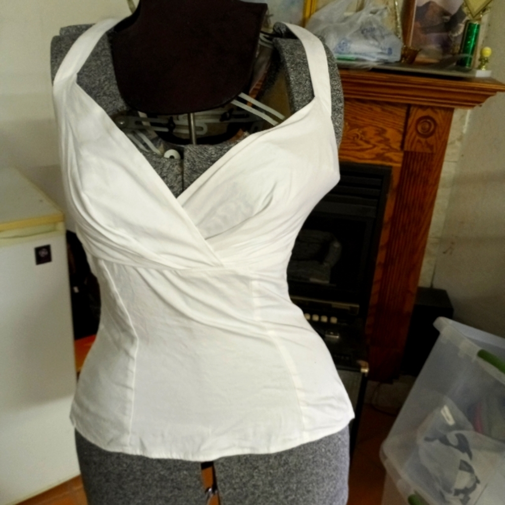 White pinup corset